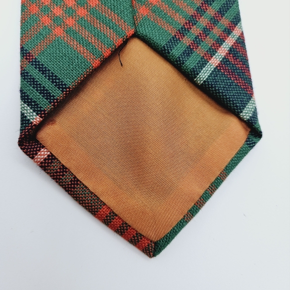 WILSON | 100% new wool vintage Scottish plaid neck tie - Picture 3 of 5